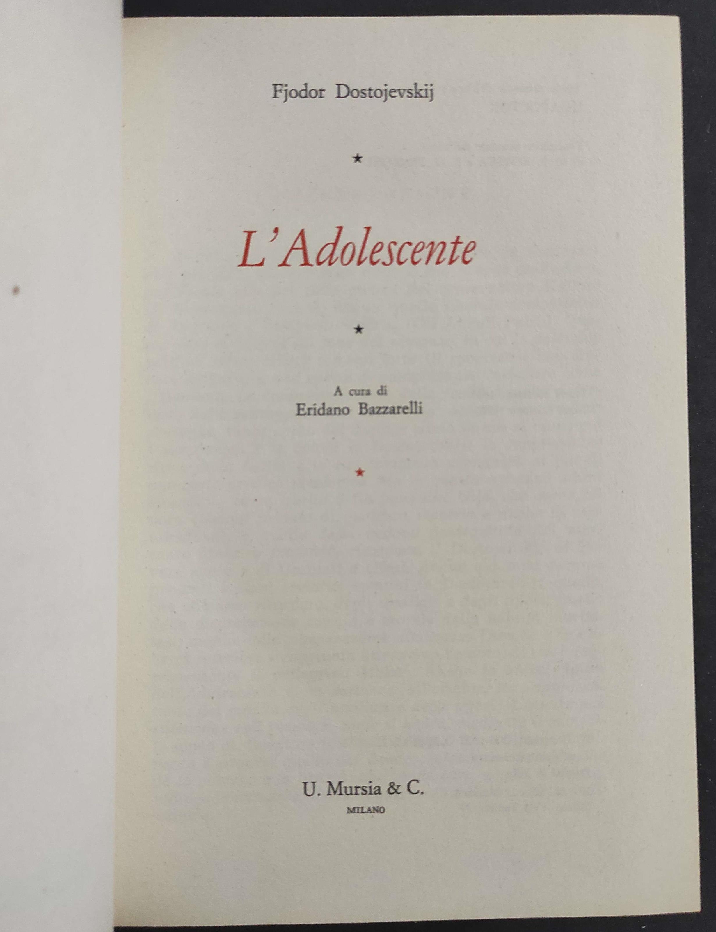L' Adolescente