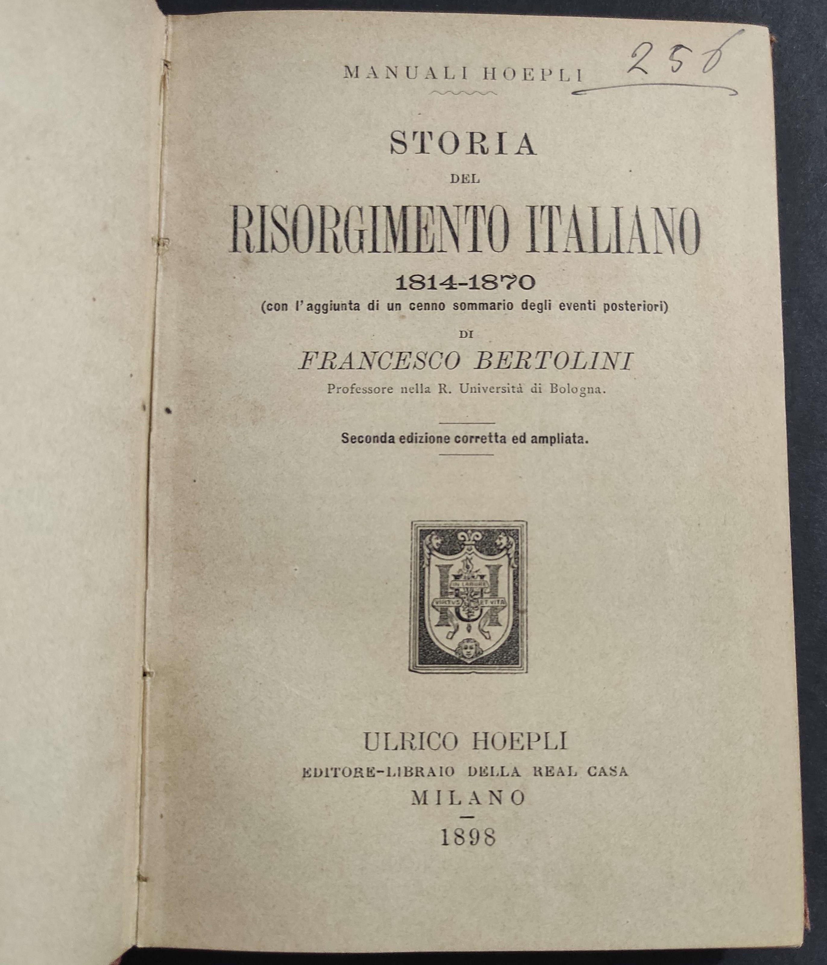 Storia del Risorgimento Italiano 1814-1870