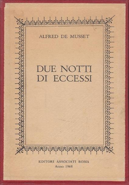 Gamiani ossia due notti di eccessi - Alfred de Musset - copertina