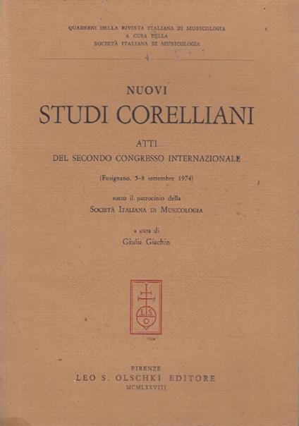 Nuovi studi corelliani. Atti del 2º Congresso internazionale (Fusignano, 5-8 settembre 1974) - copertina