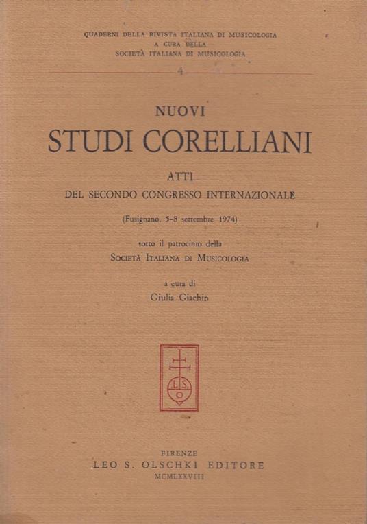 Nuovi studi corelliani. Atti del 2º Congresso internazionale (Fusignano, 5-8 settembre 1974) - copertina