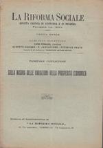 riforma sociale: rivista critica di economia e di finanza.  Sulla misura delle variazioni della prosperità economica
