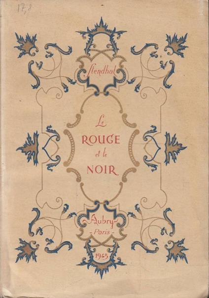 Le rouge et le noir - Stendhal - copertina