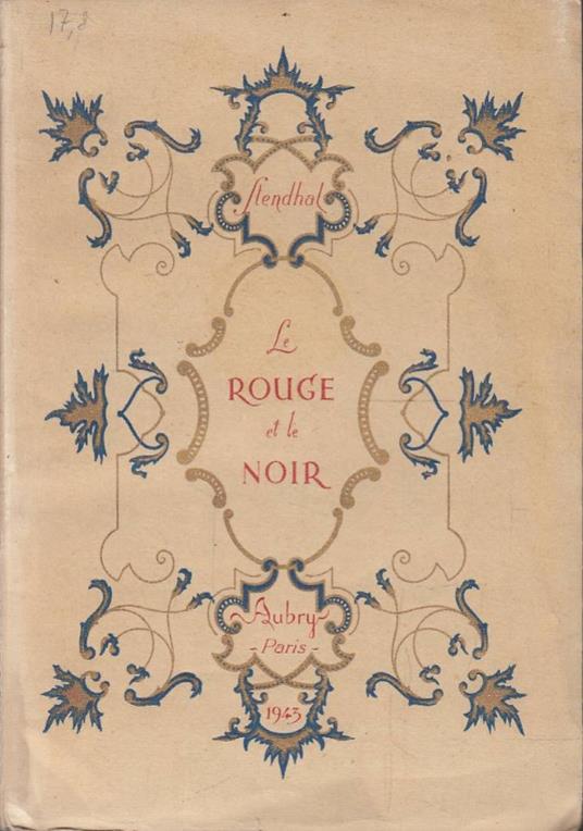 Le rouge et le noir - Stendhal - copertina
