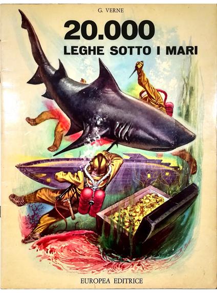 20.000 leghe sotto i mari - Jules Verne - copertina