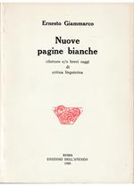 Nuove pagine bianche Riletture e/o brevi saggi di critica linguistica