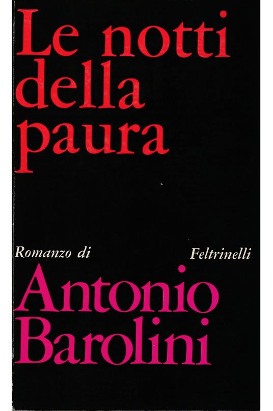 Le notti della paura - Antonio Barolini - copertina