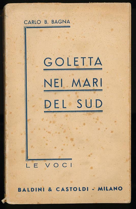 Goletta nei mari del sud - copertina