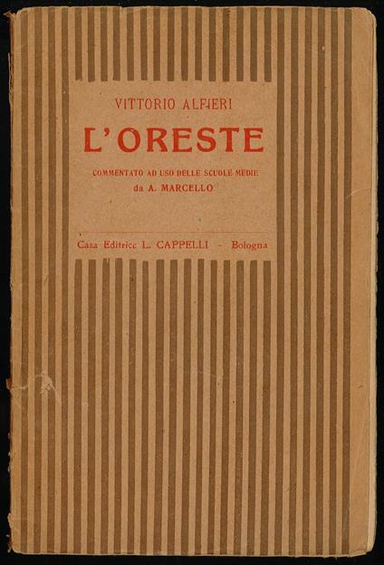 L' Oreste - copertina