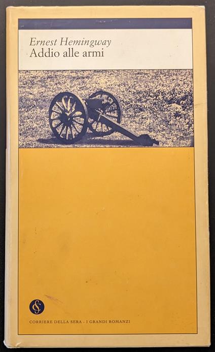 Addio alle armi - Ernest Hemingway - copertina