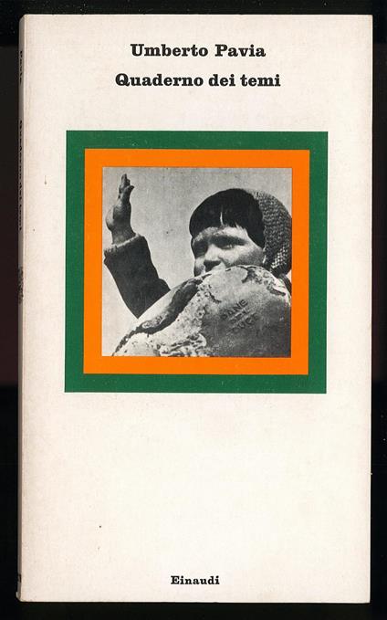 Quaderno dei temi - Umberto Pavia - copertina