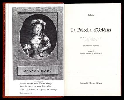 Pulcella d'Orleans - Voltaire - copertina