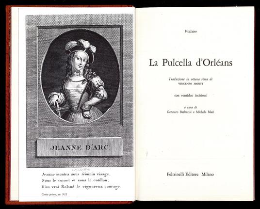 Pulcella d'Orleans - Voltaire - copertina