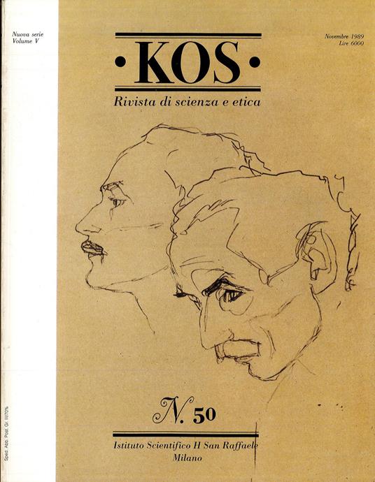 Kos Rivista di scienza e etica 50 1989 - copertina
