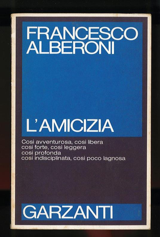L' amicizia - Francesco Alberoni - copertina