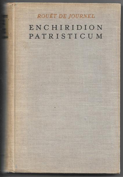 Enchiridion patristicum - copertina