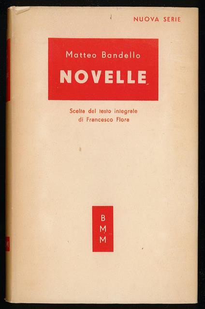 Novelle - Matteo Bandello - copertina