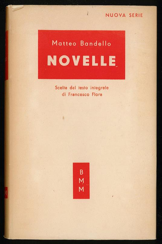 Novelle - Matteo Bandello - copertina