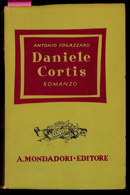 Daniele Cortis - Antonio Fogazzaro - copertina