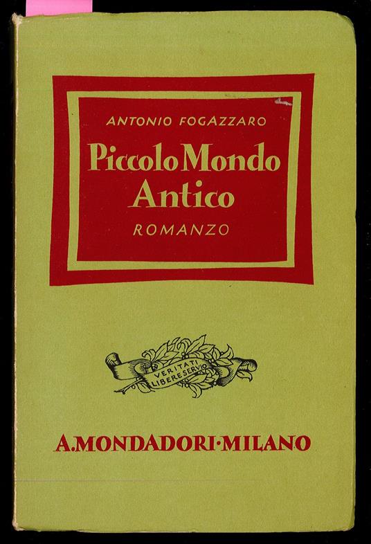 Piccolo Mondo Antico - Antonio Fogazzaro - copertina