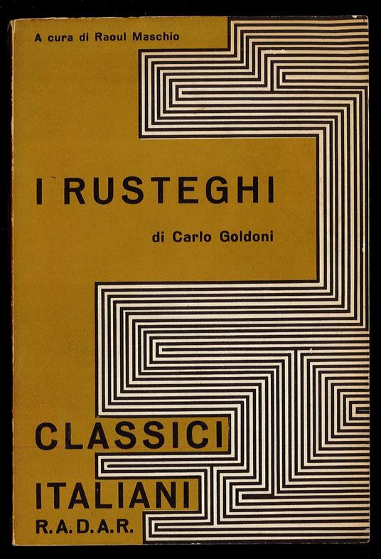 I rusteghi di Carlo Goldoni - copertina