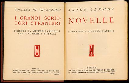 Novelle - Anton Chekhov - copertina
