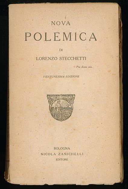 Nova Polemica - Lorenzo Stecchetti - copertina