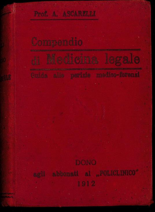 Compendio di Medicina legale - copertina
