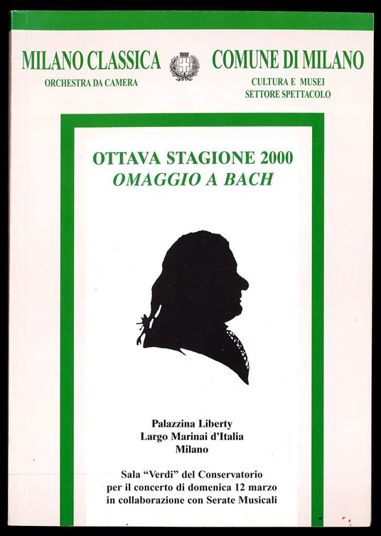 Ottava stagione 2000 - Omaggio a Bach - copertina