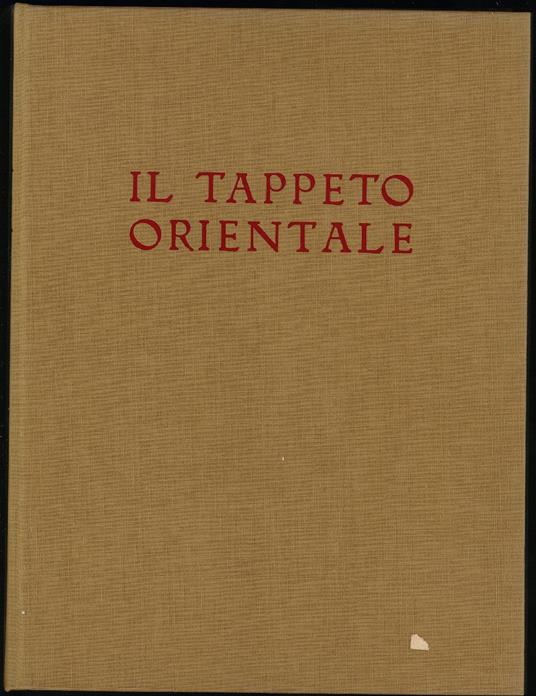 Il tappeto Orientale - copertina