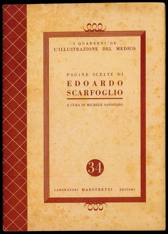 Pagine scelte di Edoardo Scarfoglio - copertina