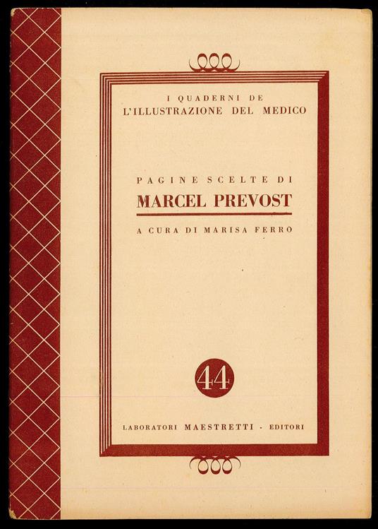 Pagine scelte di Marcel Prevost - copertina