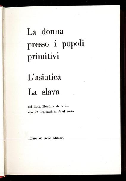 L' asiatica - La slava - copertina