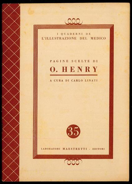 Pagine scelte di O. Henry - copertina