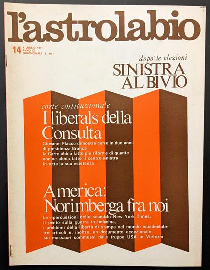 L' astrolabio 14 - copertina