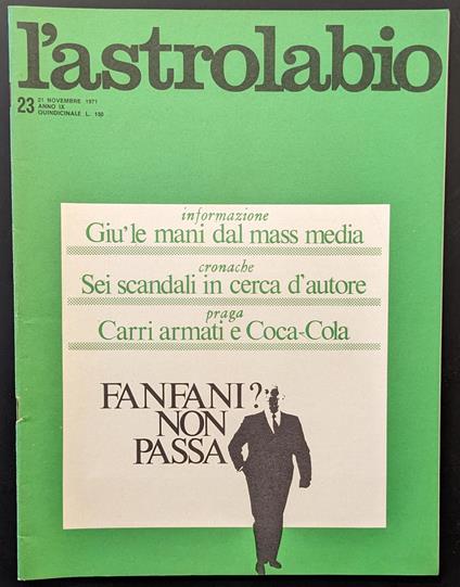 L' astrolabio 23 - copertina