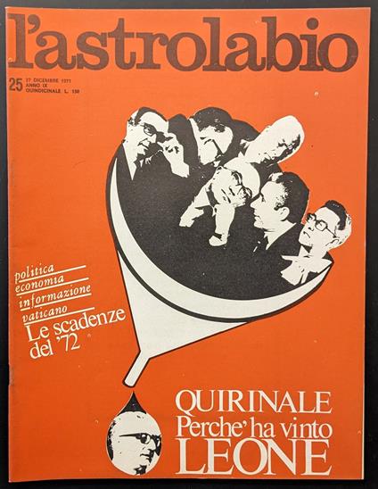 L' astrolabio 25 - copertina