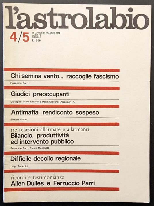 L' astrolabio 4/5 - copertina