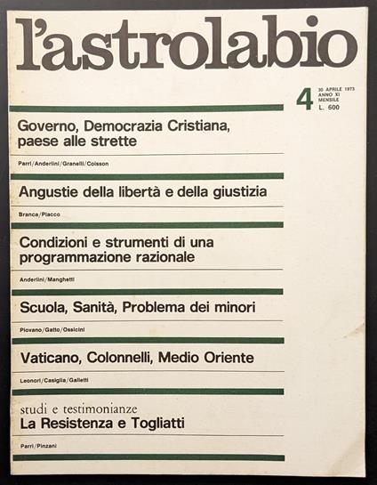 L' astrolabio 4 - copertina
