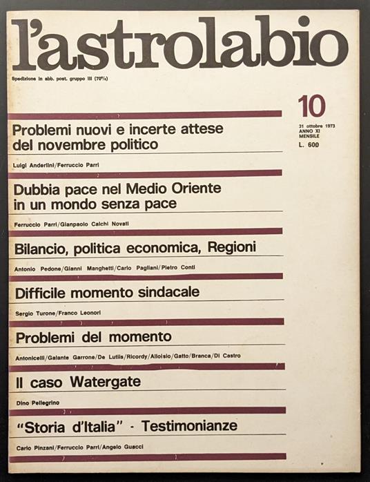 L' astrolabio 10 - copertina