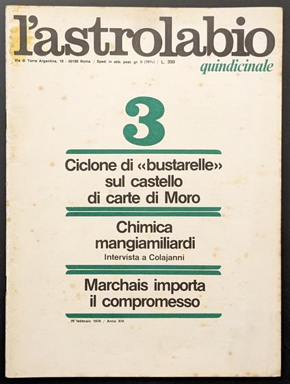 L' astrolabio 3 - copertina
