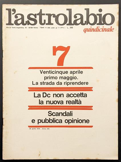 L' astrolabio 7 - copertina