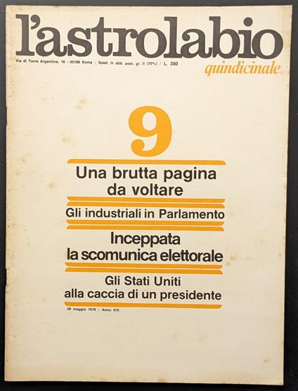 L' astrolabio 9 - copertina