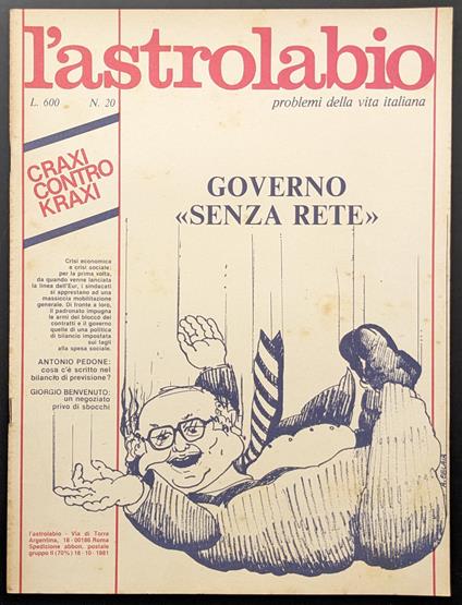 L' astrolabio 20 - copertina