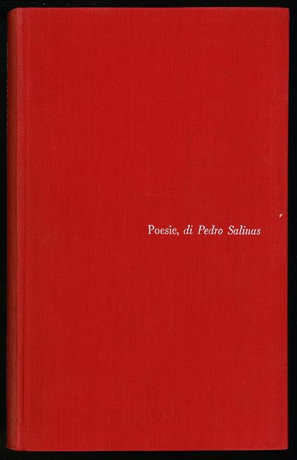 Poesie - Pedro Salinas - copertina