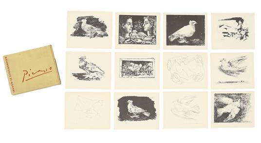 PICASSO. Tauben 12 Lithografien - copertina