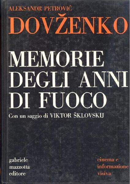 Memorie Degli Anni Di Fuoco - copertina
