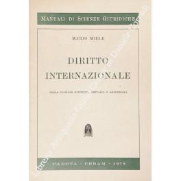 Diritto internazionale - Mario Miele - copertina