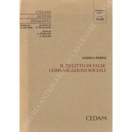 Il delitto di false comunicazioni sociali - Andrea Perini - copertina
