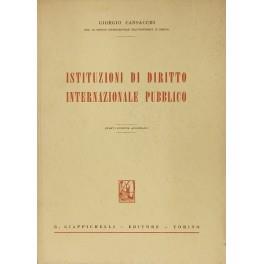 Istituzioni di diritto internazionale pubblico - Giorgio Cansacchi - copertina
